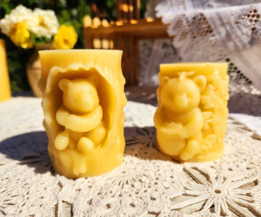 Honey Bear Poured Pillar