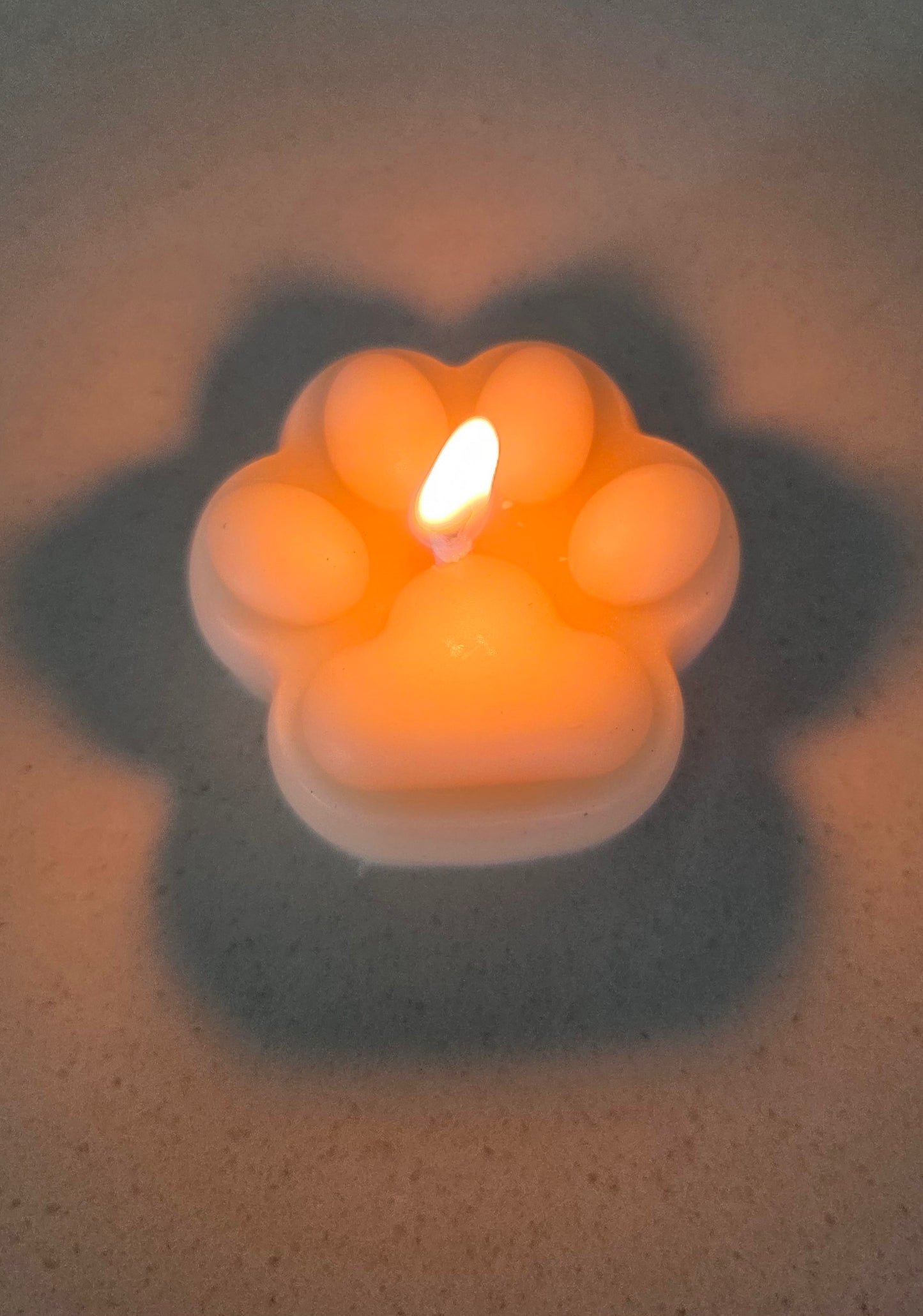 Paw Print Tea Light