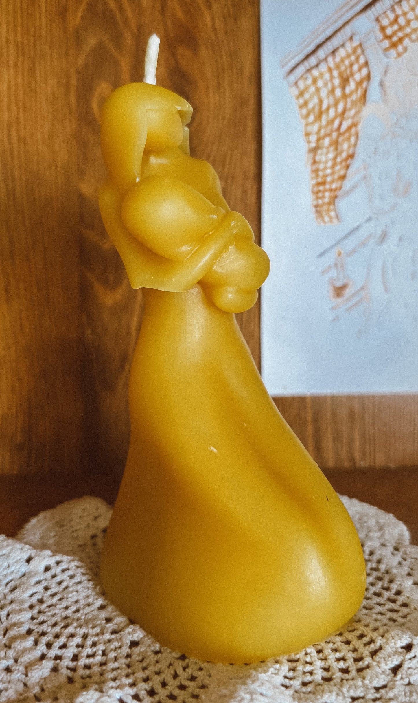 Tall New Mother Candle