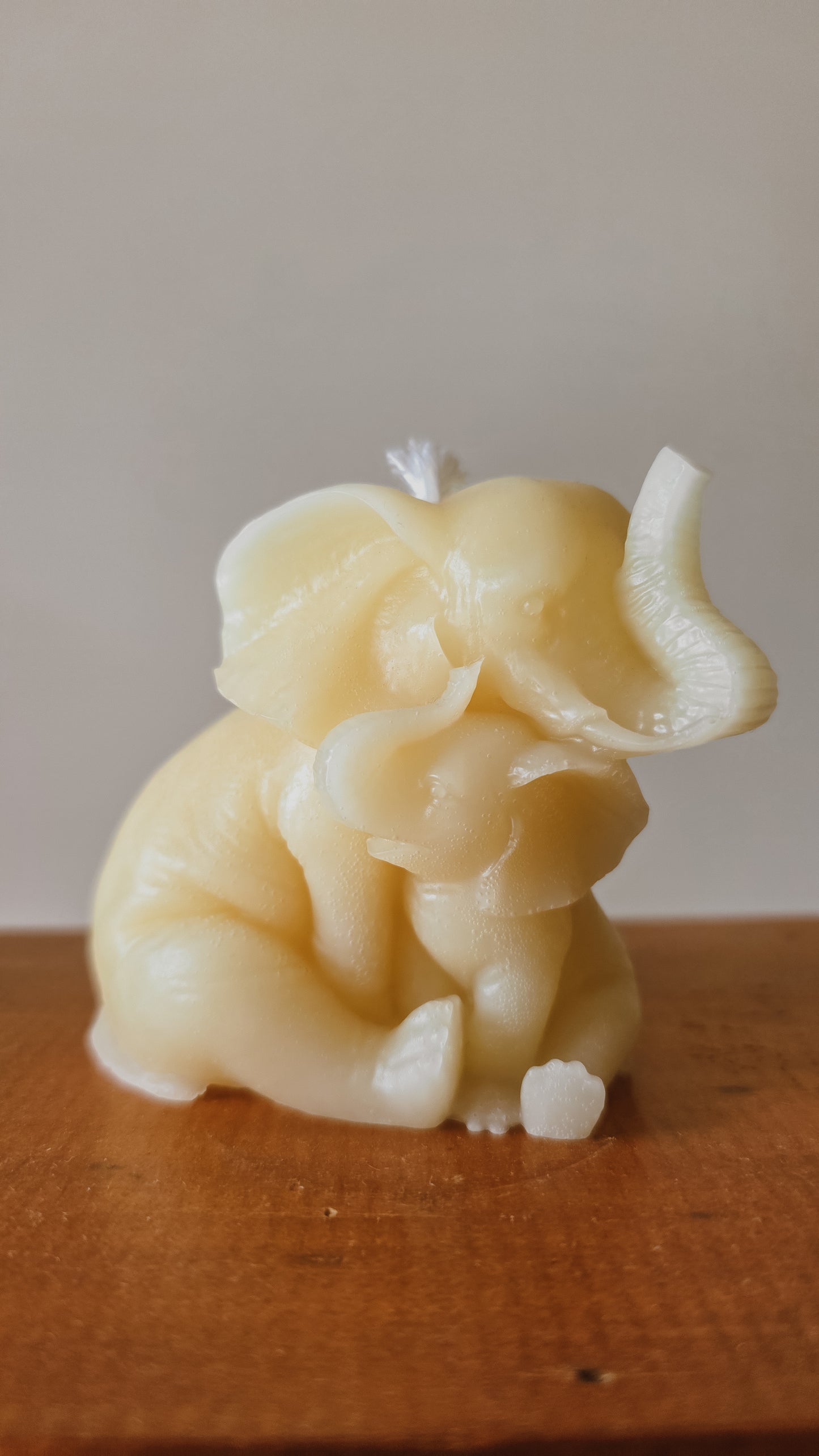 Mother and Baby Elephant Candle