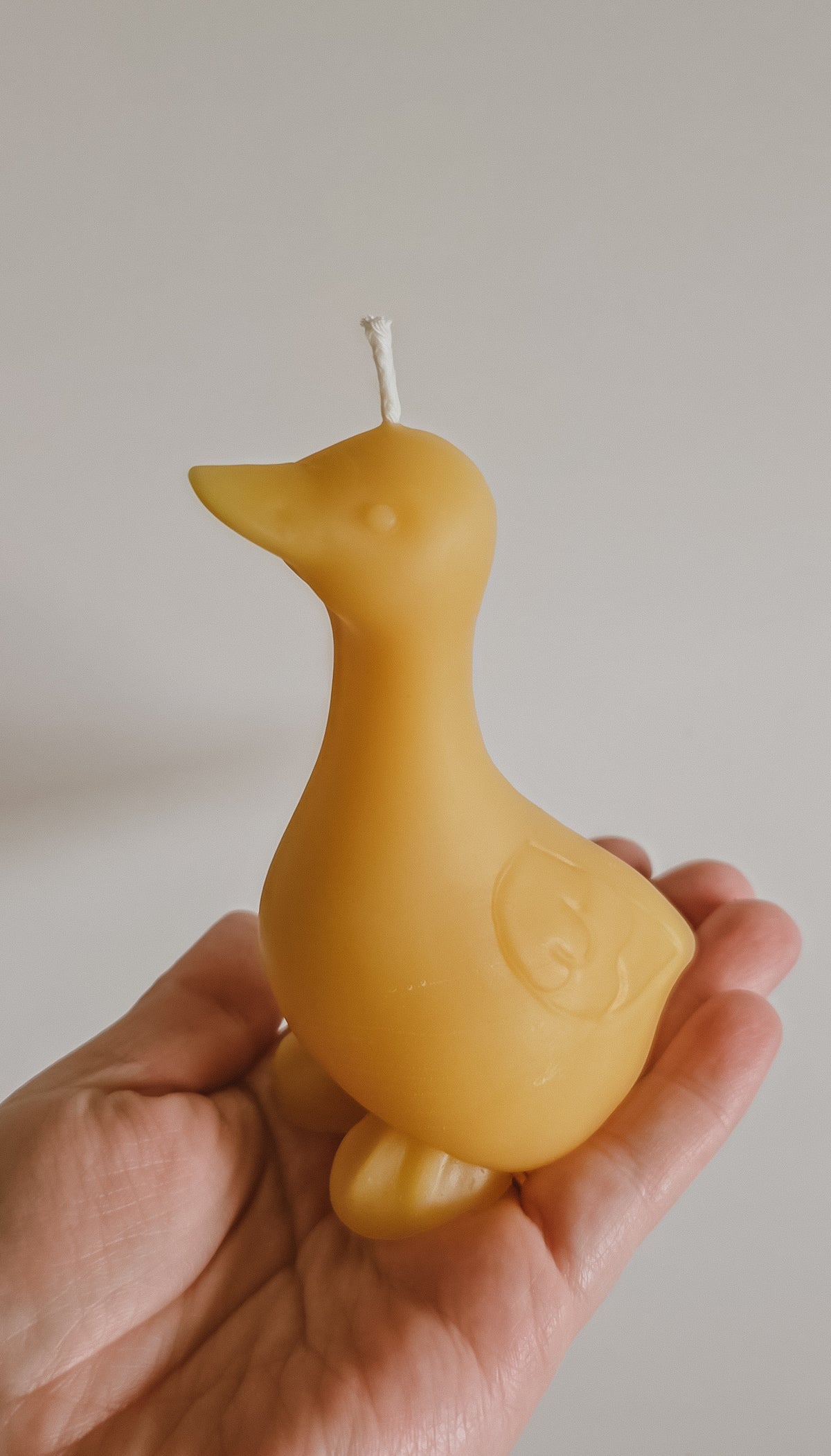 Standing Goose Candle