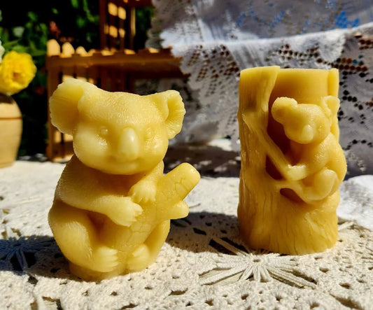 Koala Poured Candle