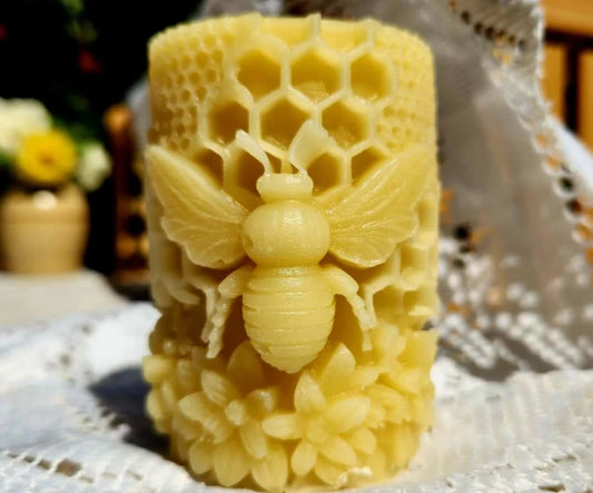 Big Bee Pillar Candle