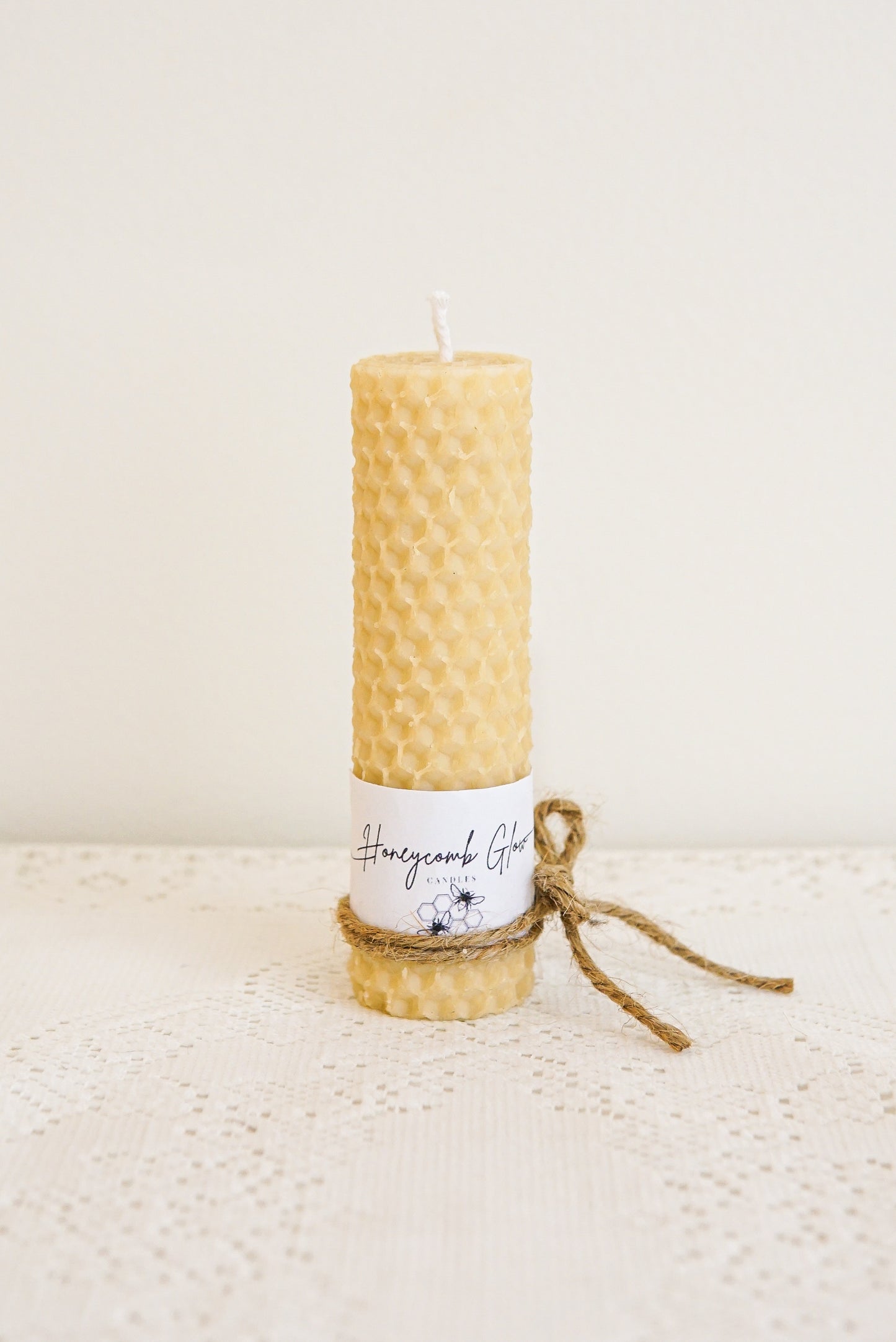 Rolled Short Fat Candle