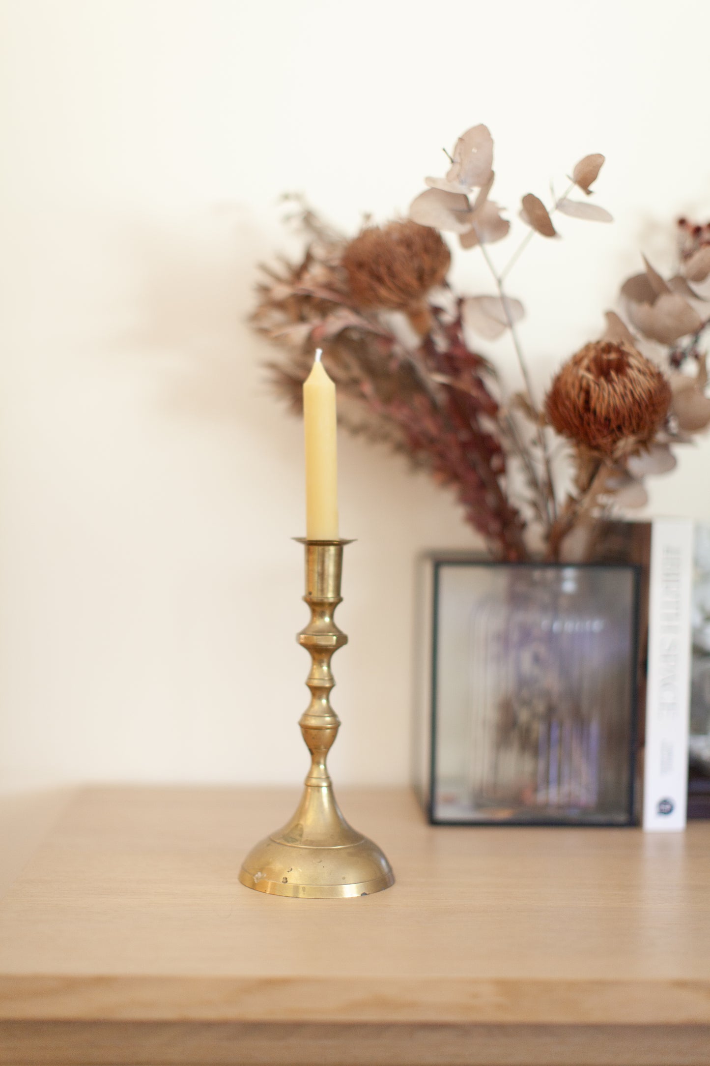 Tall Taper Brass Candlestick