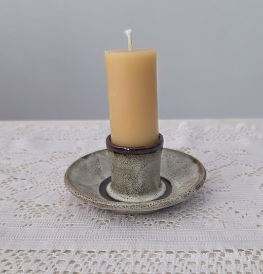 Pottery Candle Plate