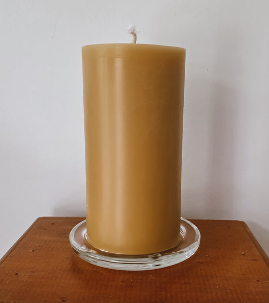 Glass Candle Plate