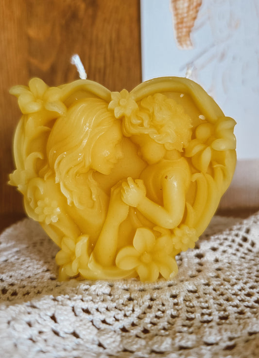 Motherhood Heart Candle