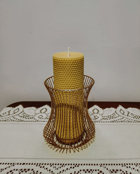 Rose Gold Tall Candle holder