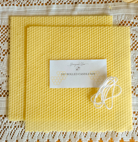 DIY ROLLED BEESWAX CANDLE KIT